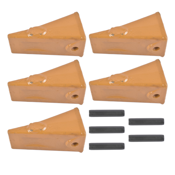 斗齿 5× X156 X156S Dirt Teeth Bucket Teeth / Tooth with P156 Roll Pins Alloy Steel Fits Existing 156 Series Adapters Length: 4.5" Width: 2.25 " Height: 2.2"-3