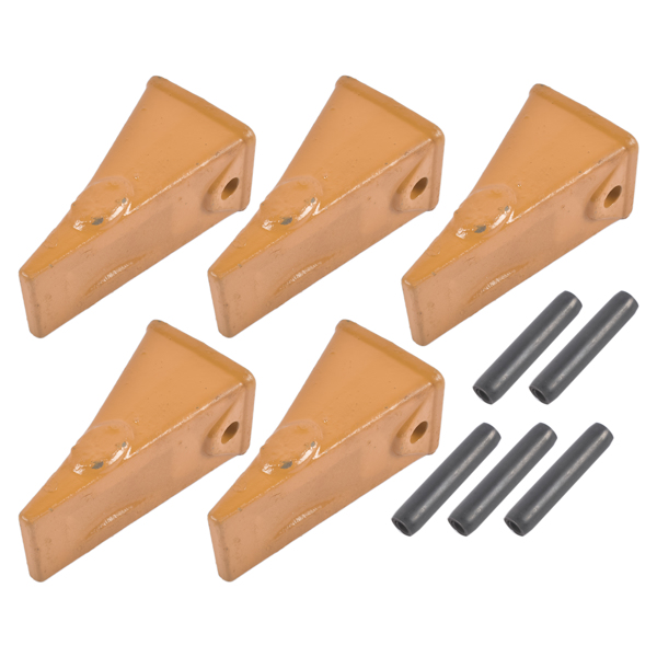 斗齿 5× X156 X156S Dirt Teeth Bucket Teeth / Tooth with P156 Roll Pins Alloy Steel Fits Existing 156 Series Adapters Length: 4.5" Width: 2.25 " Height: 2.2"-5