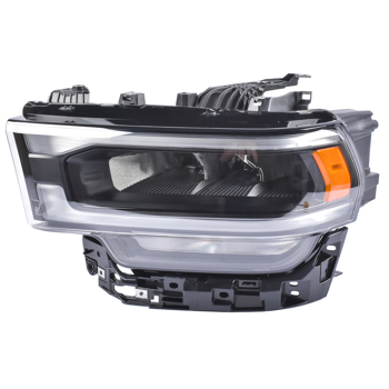 大灯 Left Driver Side LED Headlight w/ Black Reflector Replacement for 19-24 Replacement for Ram 2500 3500 6.4L