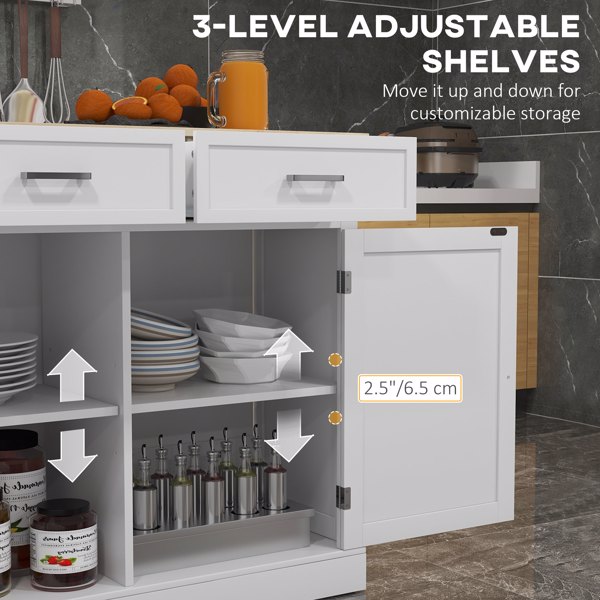 厨房侧板/储物柜/ 咖啡吧柜 /厨房橱柜/厨房隐藏式箱柜（周末不发货）（ Amazon Shipping）（WalMart禁售）-5