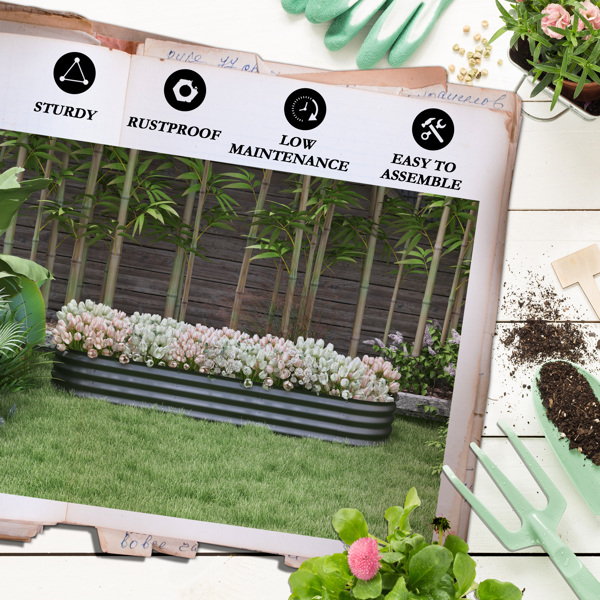 金属花盆、种植箱（周末不发货）（ Amazon Shipping）（WalMart禁售）-6