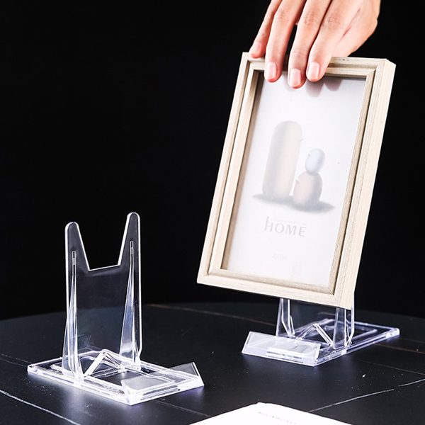 塑料支架相框支架名片架手机支架挂牌架 挂盘架 塑料展示架 10个（tk,temu下自提）-7