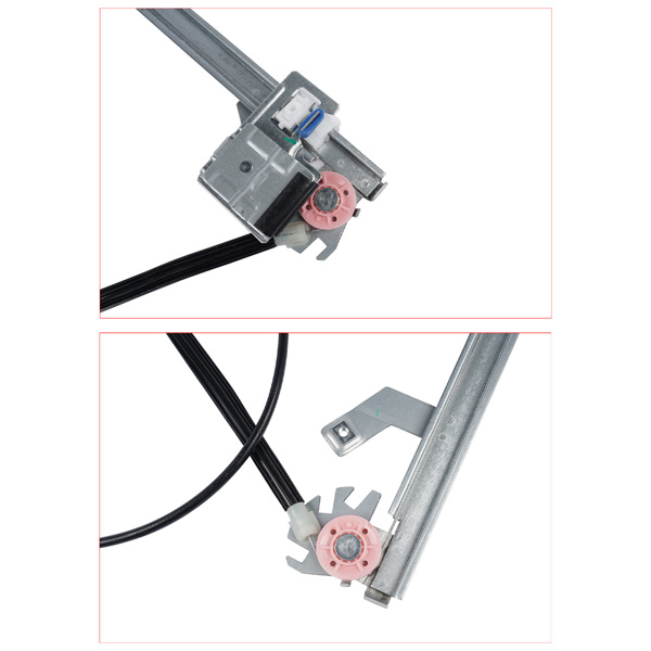 玻璃升降器 Front Left Driver + Right Passenger Side Window Regulators W/o Motor for Mercedes W463 G55 G63 AMG G550 2002-2017 4637201546 4637201346 4637201646 4637201446-3