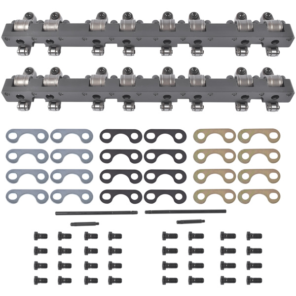 摇臂 Shaft Mount Style 1.6 Ratio Stainless Steel Roller Rocker Arms Fit for Chevy SBC 350-2