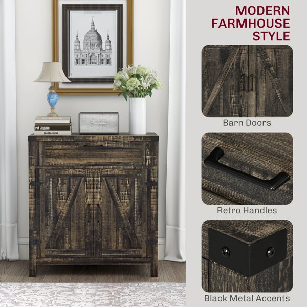 厨房侧板/储物柜/ 咖啡吧柜 /厨房橱柜/厨房隐藏式箱柜（周末不发货）（ Amazon Shipping）（WalMart禁售）-5