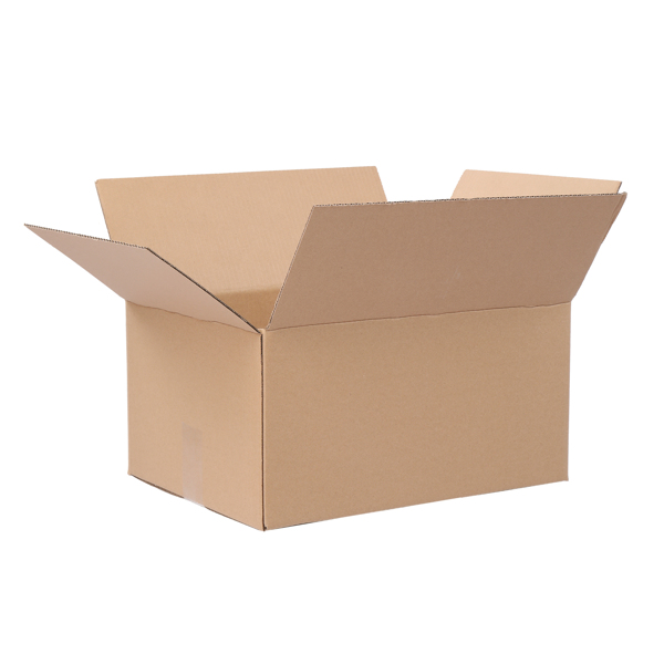 50pcs  16" x 12" x 8"（40.6x30.5x20.3cm） 厚度3mm 瓦楞纸箱 牛皮纸色-1