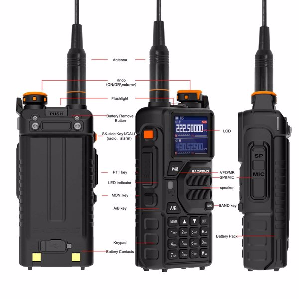 宝峰 baofeng K5plus 10w 双频对讲机 9个装-6