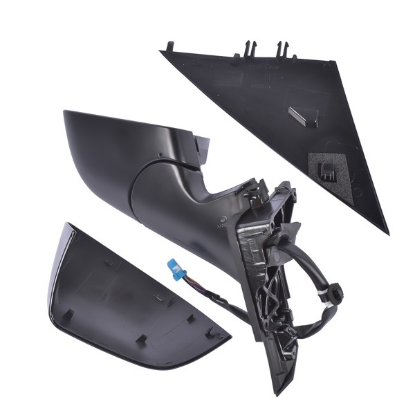 后视镜 Left Side Driver Side Mirror Power Folding Black Fit for Tesla Model 3 M3 2017-2023 4-Door ABS Plastic Front Heated Side View 13PIN Memory Recall Power Glass Adjusted Power Fold 51167177128-5