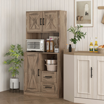 厨房侧板/储物柜/ 咖啡吧柜 /厨房橱柜/厨房隐藏式箱柜（周末不发货）（ Amazon Shipping）（WalMart禁售）