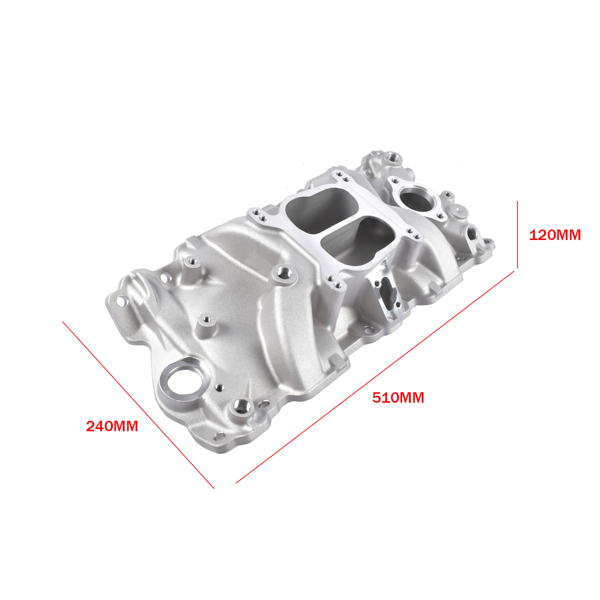 进气歧管 2104 Front Dual Plane Intake Manifold Fits for Small Block Chevy SBC 262-400 V8 1987-1995-4