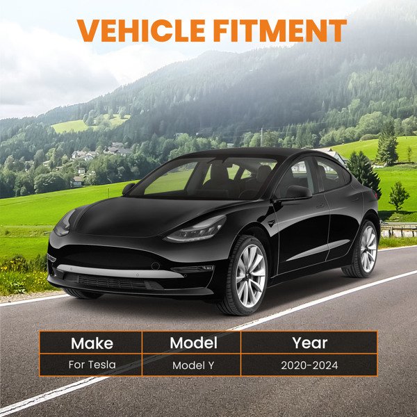  拖车牵引杆挂钩组件 2 英寸接收器 适用于Tesla Model Y 2020-2024-2