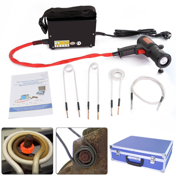 电磁加热器套装螺栓拆卸器无焰加热工具 4 个软线圈 15017-11