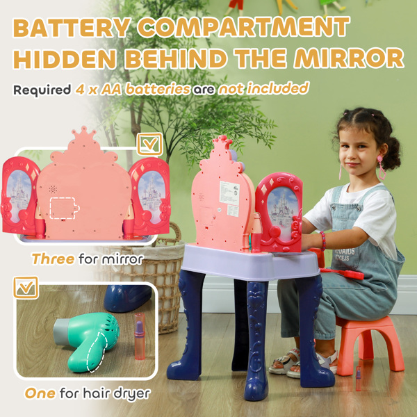 儿童梳妆台套装（周末不发货）-6