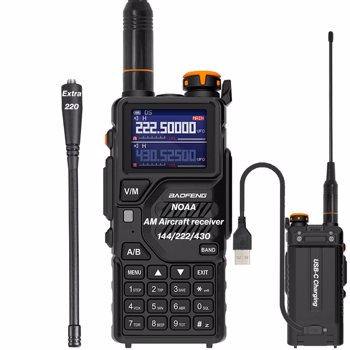 BAOFENG K5PLUS 10w Ham Radio Long Range (Upgraded of UV-5R) Portable Handheld Walkie Talkies Long Distance, Two Way Radio with Copy Frequency, AM,USB-C Charging, NOAA Weather Receiver for Hunting,