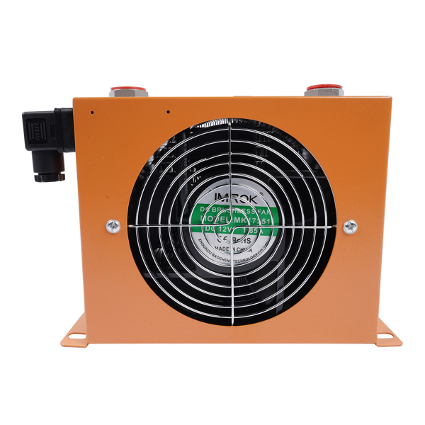 风冷式油冷却器 Brand New AW0607T Hydraulic Air Oil Cooler Air-Cooled Oil Radiator Heat Exchanger 48W 12V 20L/min 680Kcal/h AW0607T-CA AJ0607T-CA-1