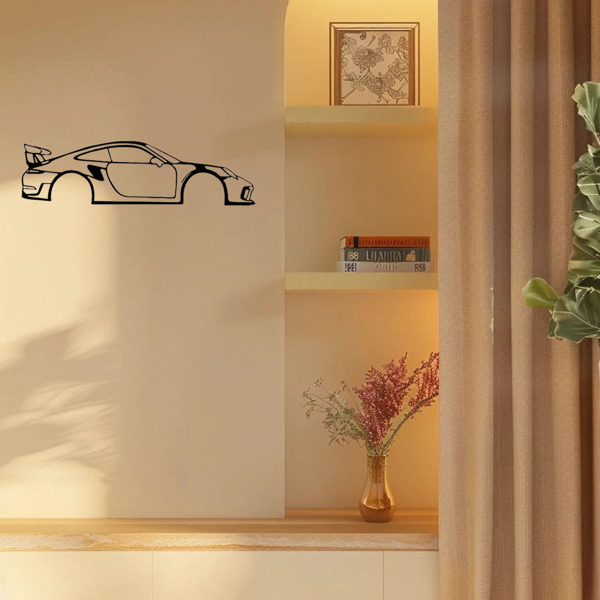 通过令人惊叹的1pc跑车金属墙艺术加速您房间的魅力-非常适合男孩和女孩房间，幼儿园（TikTok、temu下自提）-27
