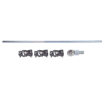 转向轴套件 36" Steering Shaft Kit + 3x 3/4DD Black U-Joints & Bearing Heim Joint Fit for GM Universal