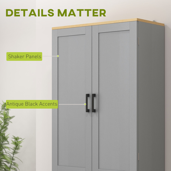 厨房侧板/储物柜/ 咖啡吧柜 /厨房橱柜/厨房隐藏式箱柜（周末不发货）（ Amazon Shipping）（WalMart禁售）-5