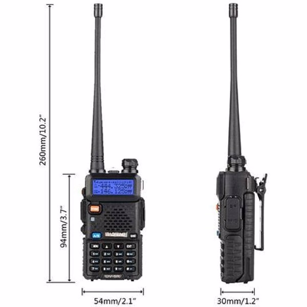 宝峰 baofeng UV-5R 5w 双音多频对讲机（3台装）黑色-8