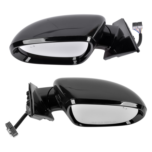 后视镜 Pair Side Mirrors Heated Signal Manual Folding Left+Right Fit for Kia Sorento EX L LX SX SXL 2016-2018 without Memory without Puddle Light without Auto-Dimming with Blind Spot Power Adjustment-3