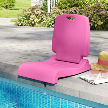 Outdoor swimming pool chairs with folding function-Pink