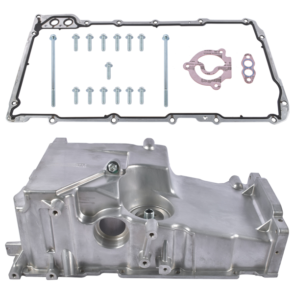 油底壳 Aluminum Engine Oil Pan Fit for Chevrolet SSR Saab 9-7x 5.3L 6.0L V8 2003-2009 12598154-4