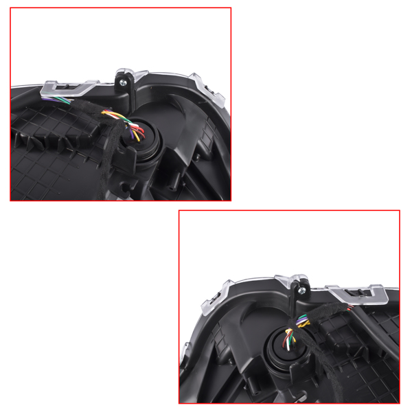 大灯 2pcs Headlight Full LED Type Driver & Passenger Side Replacement for Toyota RAV4 2022-2024 811500R360 811100R360-9