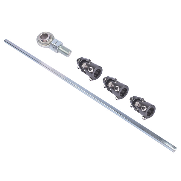 转向轴套件 36" Steering Shaft Kit + 3x 3/4DD Black U-Joints & Bearing Heim Joint Fit for GM Universal-3