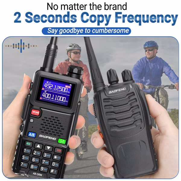 宝峰 Baofeng UV-5RH 10w 彩屏大功率双频对讲机 黑色 6个装 -7