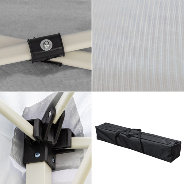 3 X 3M  白色 家用折叠凉棚 斜脚凉棚 广告帐篷-59