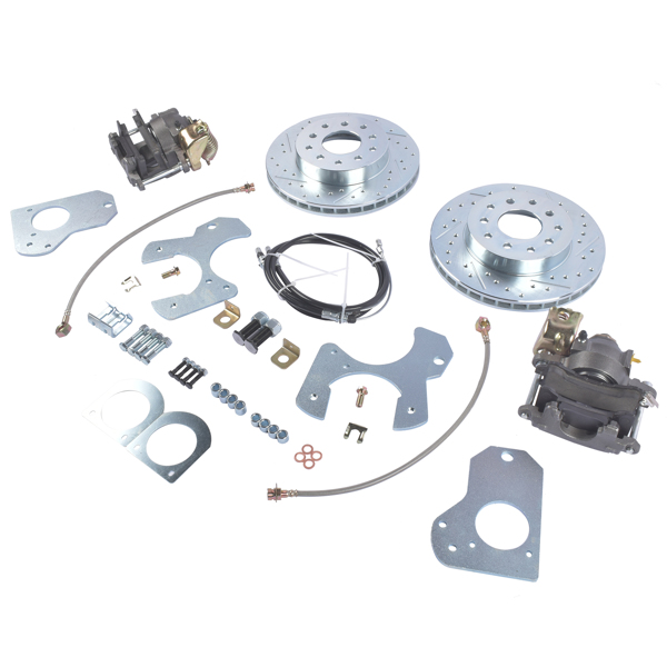 制动改装包 Rear Disc Brake Conversion Kit Drilled Rotor Fits for 1978-1988 G Body S10 Chevy Pontiac Buick skylark -2