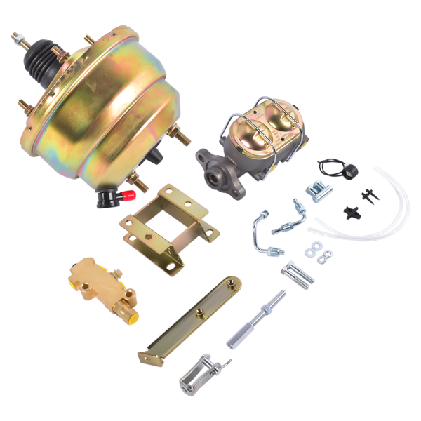 刹车盘套装 Front Power Disc Brake Conversion 8 Inch Dual Booster Fit for Chevrolet Bel Air 1955-1957 One-Fifty Series 1955-1957 Two-Ten Series 1955-1957-4