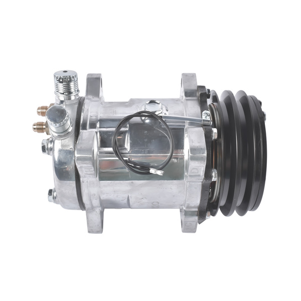空调压缩机 12V Air Condition Compressor w/Clutch Replacement for Sanden 508 2-Groove V-Belt Pulley HC5001C-1