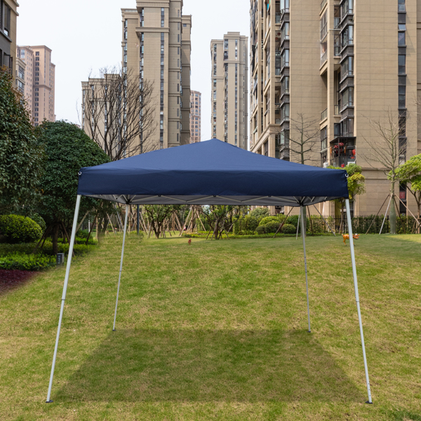 8*8ft 蓝色 斜角 无围布 折叠棚 牛津布 喷塑铁管 便携-33