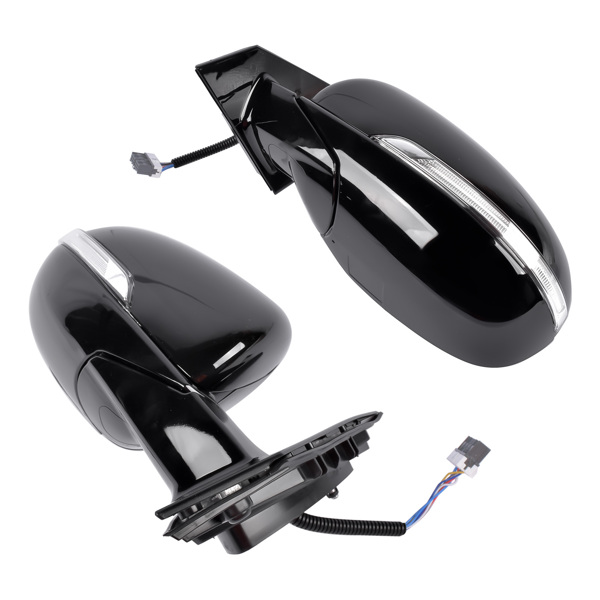 后视镜 Pair Side Mirrors Heated Signal Manual Folding Left+Right Fit for Kia Sorento EX L LX SX SXL 2016-2018 without Memory without Puddle Light without Auto-Dimming with Blind Spot Power Adjustment-7