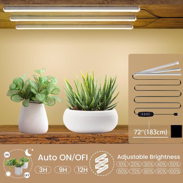 室内植物架，带生长灯，9层室内植物架、59英寸高的室内植物角架、金属植物花架、家庭叶形植物架、露台-5