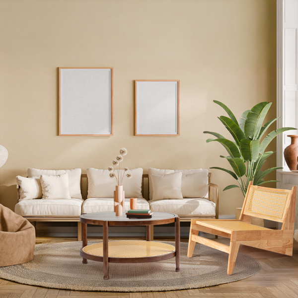 31.5 双层 胡桃色 庭院木边桌 玻璃 橡胶木 PE藤-10