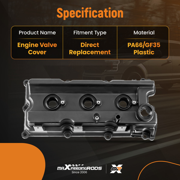 适用于 05-19 年款 Nissan Frontier Pathfinder Xterra 4.0L 的气门盖（带垫片和螺栓）-2