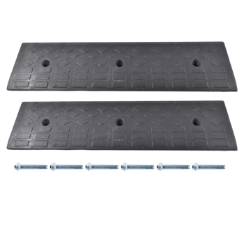 汽车坡道 2x Driveway Ramp Car Slope Ramp 22000lbs Capacity for Driveways, Garages, Parking Lots, Storefronts, Wheelchair (4" H) 