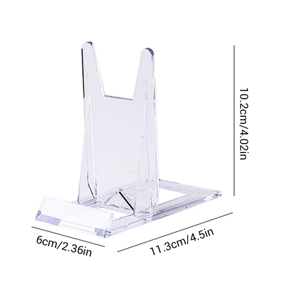 塑料支架相框支架名片架手机支架挂牌架 挂盘架 塑料展示架 10个（tk,temu下自提）-5