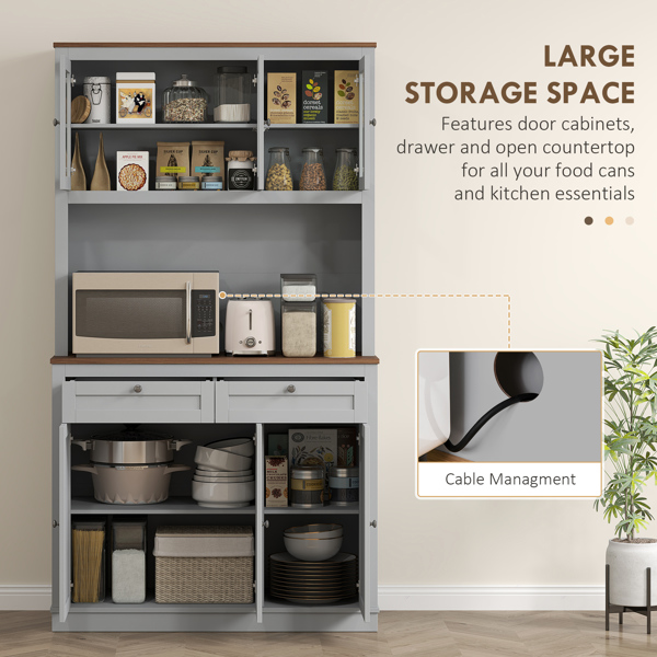 厨房侧板/储物柜/ 咖啡吧柜 /厨房橱柜/厨房隐藏式箱柜（周末不发货）（ Amazon Shipping）（WalMart禁售）-3