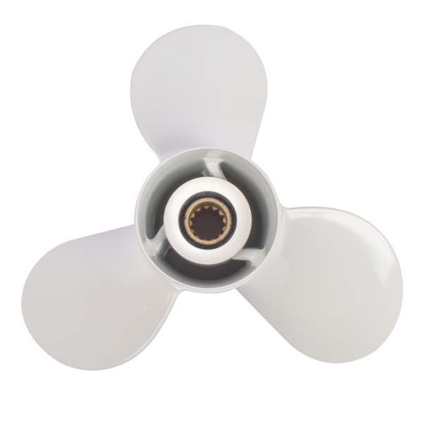 螺旋桨 Fit for Yamaha 11x15 Aluminum Propeller Outboard Engine 25-60HP 13 Spline 4-Stroke 69W-45943-00-EL-3