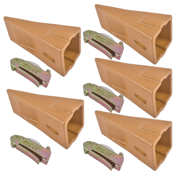 斗齿 X290 Sharp Bucket Teeth/Tooth with K290S Flexpins Fit for Mini Excavator 5Pcs-5