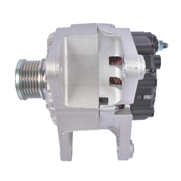 发电机 12V 110A Alternator with 6-Groove Pulley Fits for Nissan Sentra Sedan 1.8L L4 2013-2019 Clockwise Rotation 23100-3SH2B-2