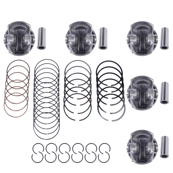 活塞环套装 6x Pistons & Rings Set STD For VW Porsche Audi S4 B9 S5 A6 A7 Q7 3.0 TFSI EA839-3