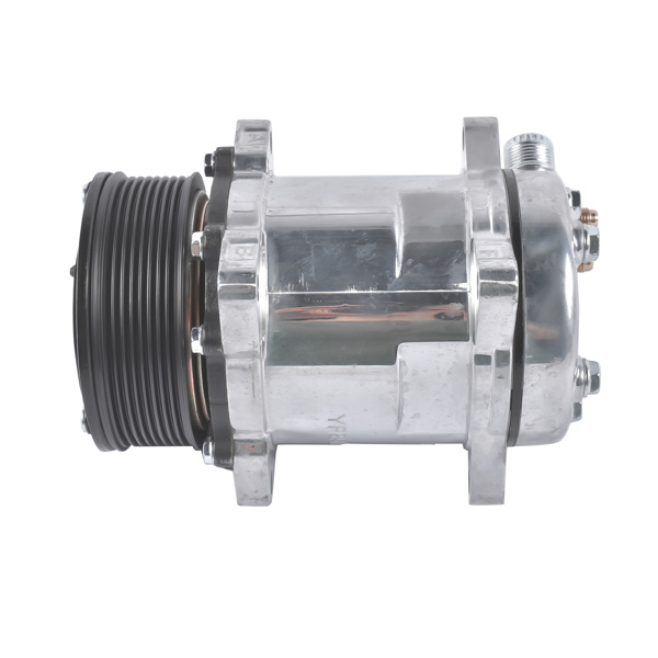 空调压缩机 A/C Compressor w/ Clutch Replacement for Sanden 508 Style 8-Groove Serpentine Belt HC5002C-6