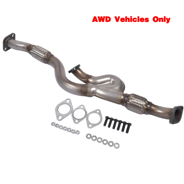 前排气软管 Front Exhaust Y Pipe Fits for Hyundai Tucson Kia Optima Sport Utility 2.7L V6 AWD Only 2005-2008-4