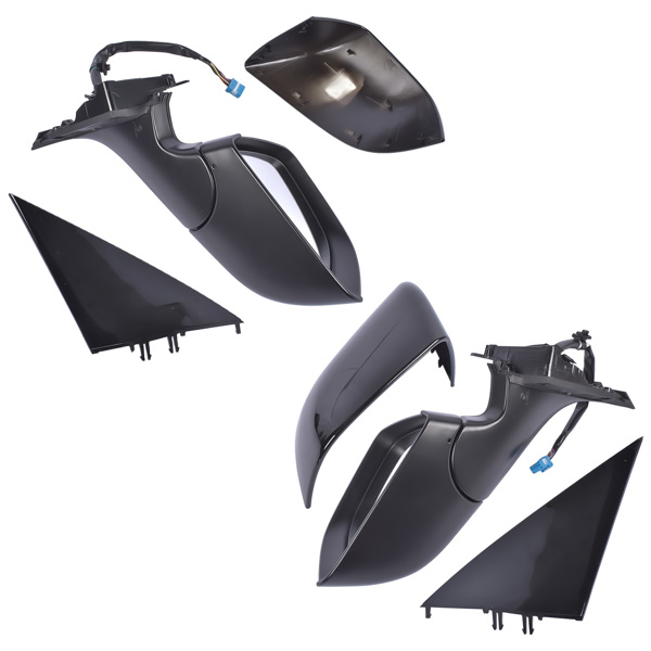 后视镜 Left Driver+Right Passenger Side Mirror Black Fit for Tesla Model 3 M3 2017-2023 EV/BEV ABS Plastic Front Heated Side View 13PIN Memory Recall Power Glass Adjusted Power Fold 51167177128-5