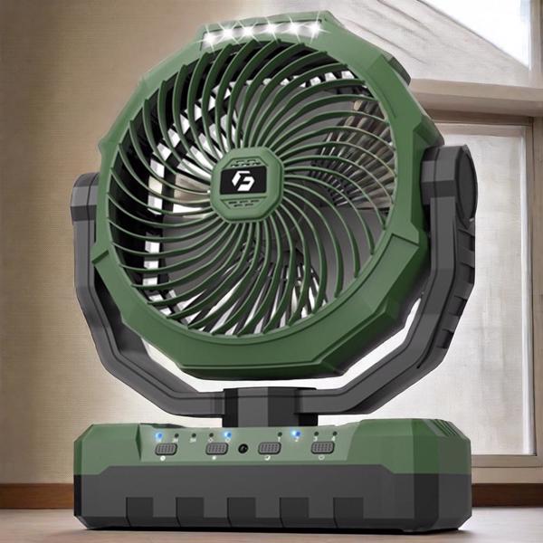 12000毫安可反充的9in USB风扇 4档 -5