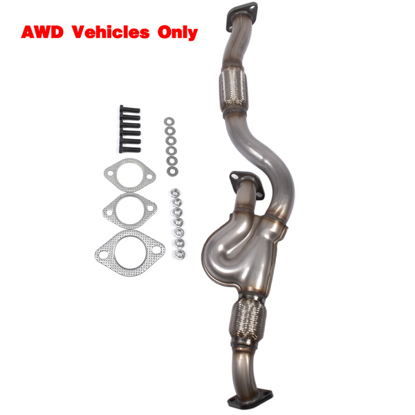 前排气软管 Front Exhaust Y Pipe Fits for Hyundai Tucson Kia Optima Sport Utility 2.7L V6 AWD Only 2005-2008-2